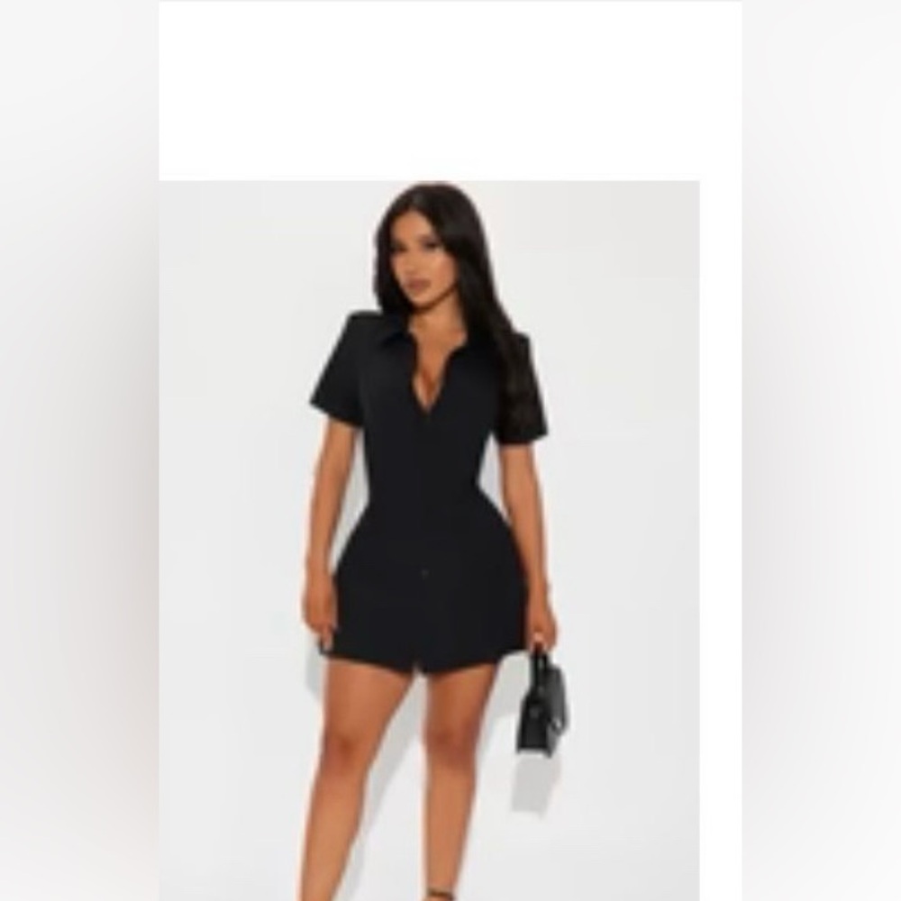 Black Pleated Mini Dress